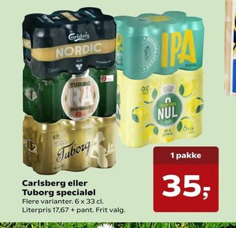 Kvickly Carlsberg eller Tuborg specialøl tilbud