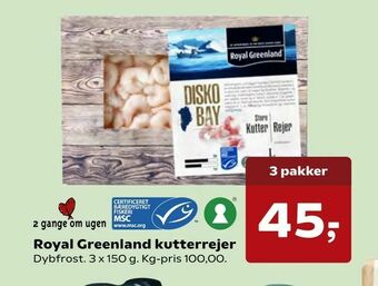 Kvickly Royal Greenland kutterrejer tilbud