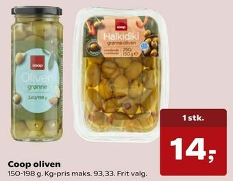 Kvickly Coop oliven tilbud