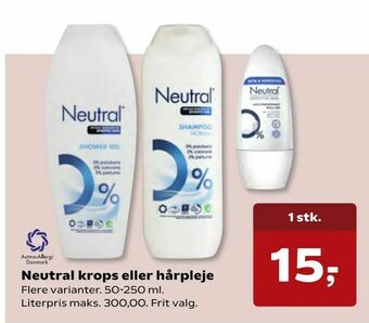 SuperBrugsen Neutral krops eller hårpleje tilbud