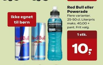 SuperBrugsen Red Bull eller Powerade tilbud