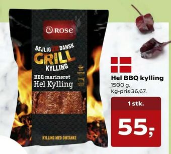 SuperBrugsen Hel BBQ kylling tilbud