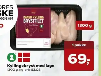SuperBrugsen Kyllingebryst med lage tilbud