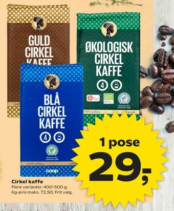 SuperBrugsen Cirkel kaffe tilbud