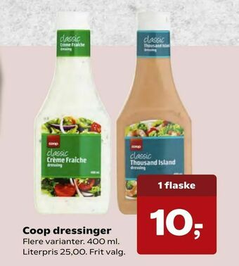 SuperBrugsen Coop dressinger tilbud