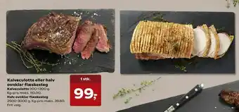 SuperBrugsen Kalveculotte eller halv ovnklar flæskesteg tilbud