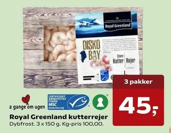 SuperBrugsen Royal Greenland kutterrejer tilbud