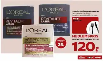 Loreal valoriserende cremer