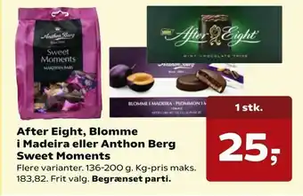 SuperBrugsen After Eight, Blomme i Madeira eller Anthon Berg Sweet Moments tilbud