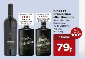 SuperBrugsen Kings of Prohibition eller Unanime tilbud
