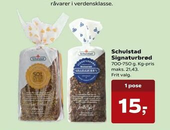 SuperBrugsen Schulstad Signaturbrød tilbud