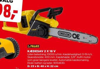 jem & fix Kædesav 2 x 18 v tilbud