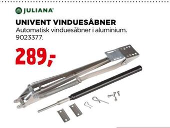 Univent vinduesåbner