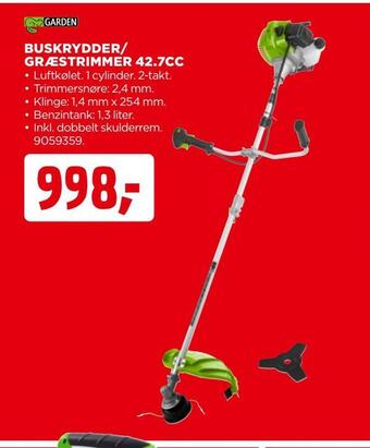 jem & fix Buskrydder/ græstrimmer 42,7cc tilbud