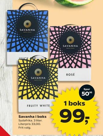 SuperBrugsen Savanha i boks tilbud