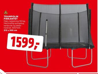 jem & fix Trampolin firkantet tilbud