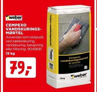 jem & fix Cempexo vandskurings mørtel tilbud