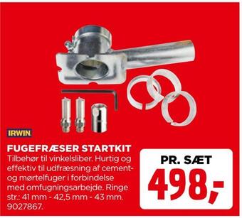 Fugefræser startkit