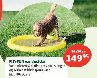 Maxi Zoo Fit+fun vandmåtte tilbud