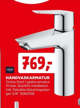 jem & fix Håndvaskarmatur tilbud