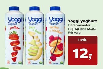 SuperBrugsen Yoggi yoghurt tilbud