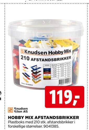 jem & fix Hobby mix afstandsbrikker tilbud