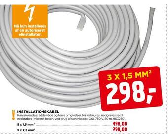 jem & fix Installationskabel tilbud