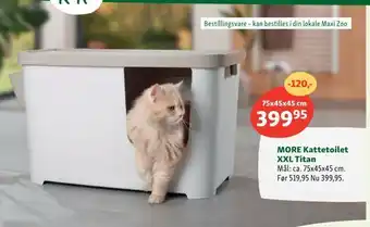 Maxi Zoo More kattetoilet xxl titan tilbud