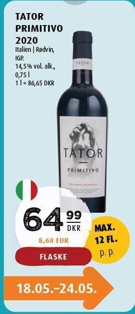 Scandinavian Park Tator primitivo 2020 tilbud