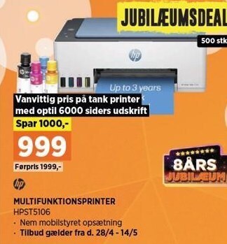 Power Hp multifunktionsprinter tilbud
