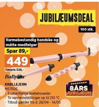 Power Babyliss krøllejern tilbud