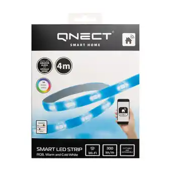Qnect-intelli led-lysstrimmel 4m rgb