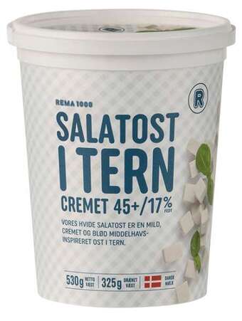 Rema 1000 Salatost tern 45+, 325 g tilbud