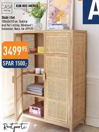 Imerco Casa living skab i flet tilbud