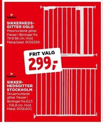 jem & fix Sikkerhedsgitter oslo el. stockholm tilbud