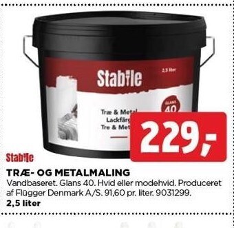 jem & fix Stabile træ- og metalmaling tilbud