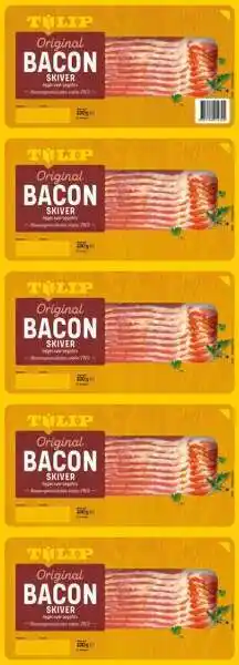 Bacon i skiver 5-pak., 500 g