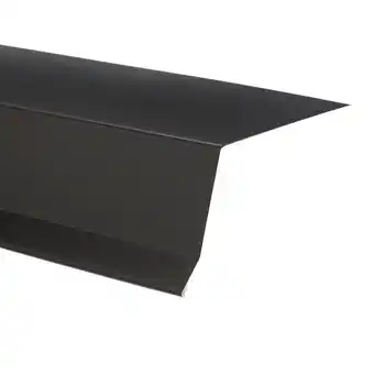 Tagfod sort aluminium 55 x 80 x 1000 mm