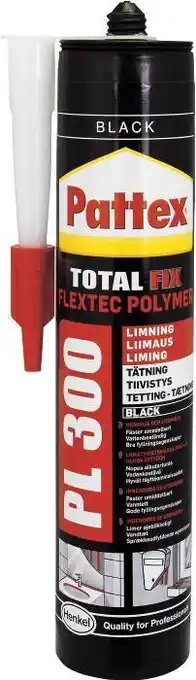 jem & fix Pattex montagelim pl300 sort 300 ml tilbud