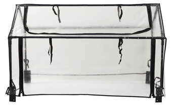 jem & fix Minidrivhus 120 x 80 cm stål m/plastdug - garden tilbud