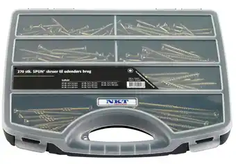 Nkt fasteners climate spunskrue sortimentskasse 270 stk.