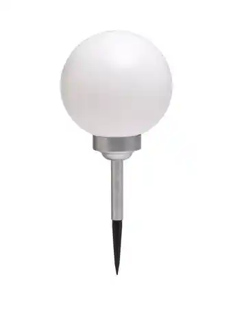 Solcellekugler hvid plast 2-pk.