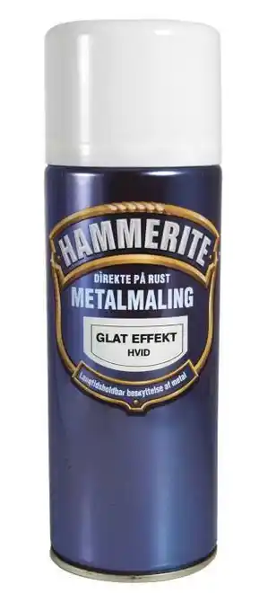 jem & fix Hammerite metalmaling hvid glat 400 ml tilbud