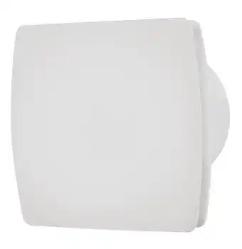 Badrumsventilator hvid m/hygrostat og timer - grad