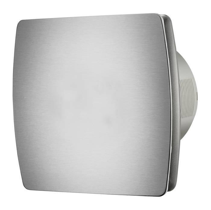 jem & fix Badrumsventilator stål m/hygrostat og timer - grad tilbud