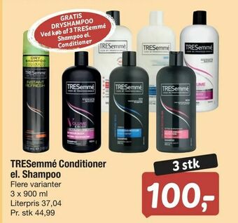 Fakta Tyskland TRESemmé Conditioner el. Shampoo tilbud