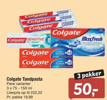 Fakta Tyskland Colgate Tandpasta tilbud