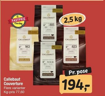 Fakta Tyskland Callebaut Couverture tilbud