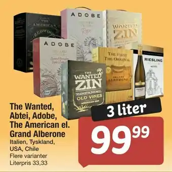 Fakta Tyskland The Wanted, Abtei, Adobe, The American el. Grand Alberone tilbud