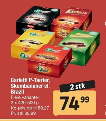 Fakta Tyskland Carletti P-Tærter, Skumbananer el. Brazil tilbud